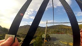 View from final zipline