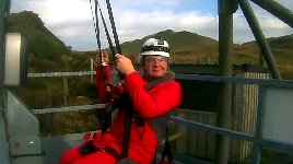 Ready to go on zipline B