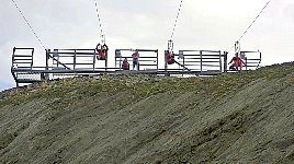 External view of me on zipline C