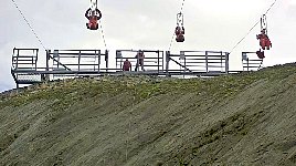 External view of me on zipline C