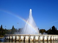 Praca do Imperio fountain with rainbow