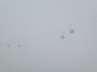 Cable car still in fog