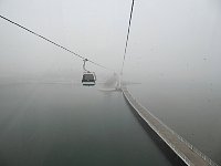 Cable car still in fog