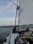 Sailboat on Tagus River