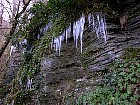 Icicles near Les Grottes de La Balme