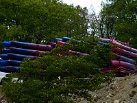 Kayaks at supply point