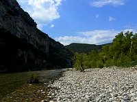 Ardeche river bank