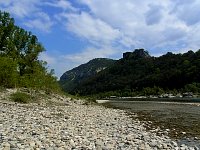 Ardeche river bank