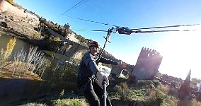 Toledo Zipline posing