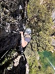 Walking on Via Ferrata rocks