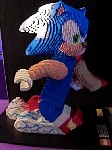 Sonic Lego sculpture