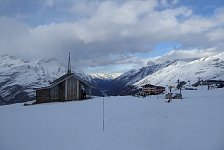 Mountain chapel and Hotel Riffelhaus