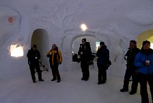 Mulled wine at the igloo village