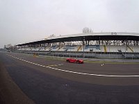 Ferarri 488 on main straight at Monza