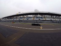 Lamborghini Gallardo on main straight at Monza