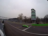 Lamborghini Huracan at Monza finish lin