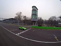 Lamborghini Huracan at Monza finish line