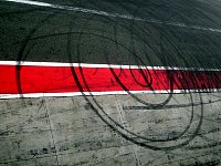 Tire tracks at Monza