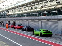 Sports cars parked at Monza pit lane