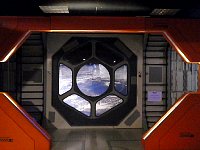Space station corridor replica
