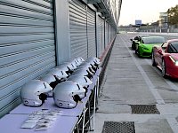 Racing helmets at Monza