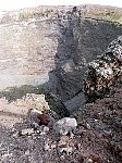 Vesuvius crater inside