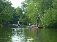 Punting on Cherwell river, Oxford