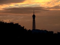 Eiffel Tower sunset