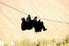 Tandem zipline at Skylodge