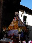 Statues carried through Cusco