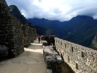 Concrete walls with rocks outside