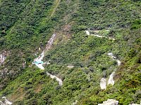 Bus road up to Machu Picchu