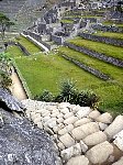 Machu Picchu stairs and stone circle
