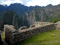 Concrete walls with rocks outside