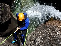 Canyoning at Geres National Park Waterfall