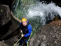 Canyoning at Geres National Park Waterfall