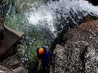 Canyoning at Geres National Park Waterfall