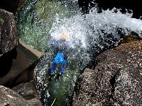 Canyoning at Geres National Park Waterfall