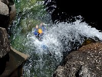 Canyoning at Geres National Park Waterfall