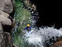 Canyoning at Geres National Park Waterfall