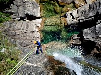 Canyoning at Geres National Park Waterfall