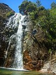 Canyoning at Geres National Park Waterfall