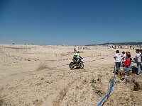 Enduro race track in beach
