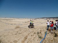 Enduro race track in beach