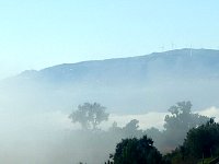 Foggy valley in Portugal