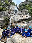 Group picture at second waterfall