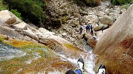 Down the water chute