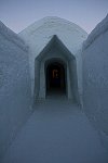 Ice hotel corridor