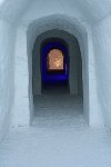 Ice hotel corridor