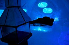 Ice hotel underwater suite